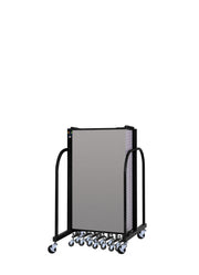 Signature Room Divider - 4'H x 20' 5"L - 11 Panel, Granite, Vinyl