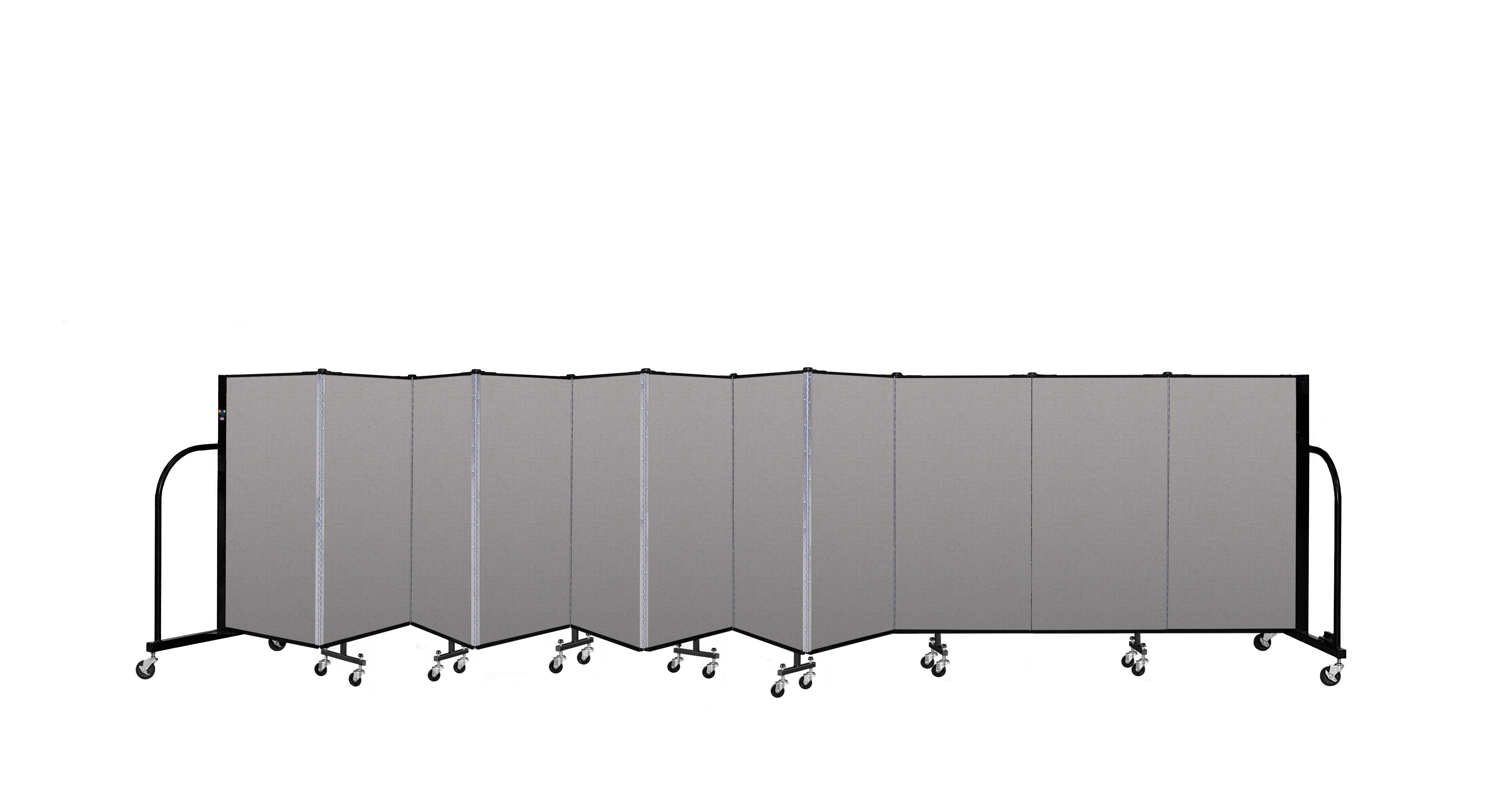 Signature Room Divider - 4'H x 20' 5"L - 11 Panel, Granite, Vinyl