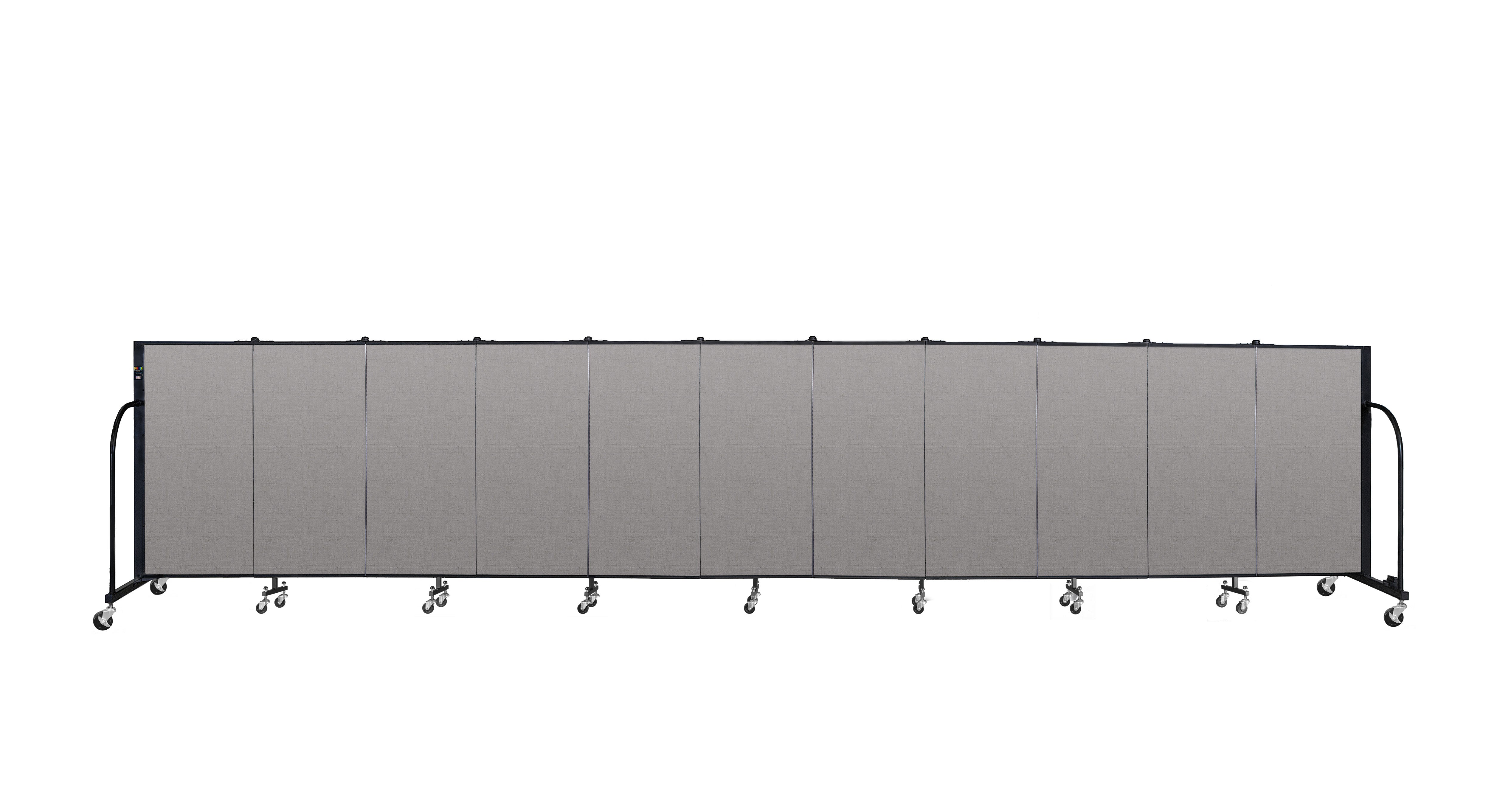 Signature Room Divider - 4'H x 20' 5"L - 11 Panel, Granite, Vinyl