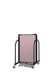 Signature Room Divider - 4'H x 20' 5"L - 11 Panel, Rasberry, Vinyl