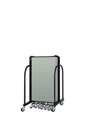 Signature Room Divider - 4'H x 20' 5"L - 11 Panel, Mint, Vinyl