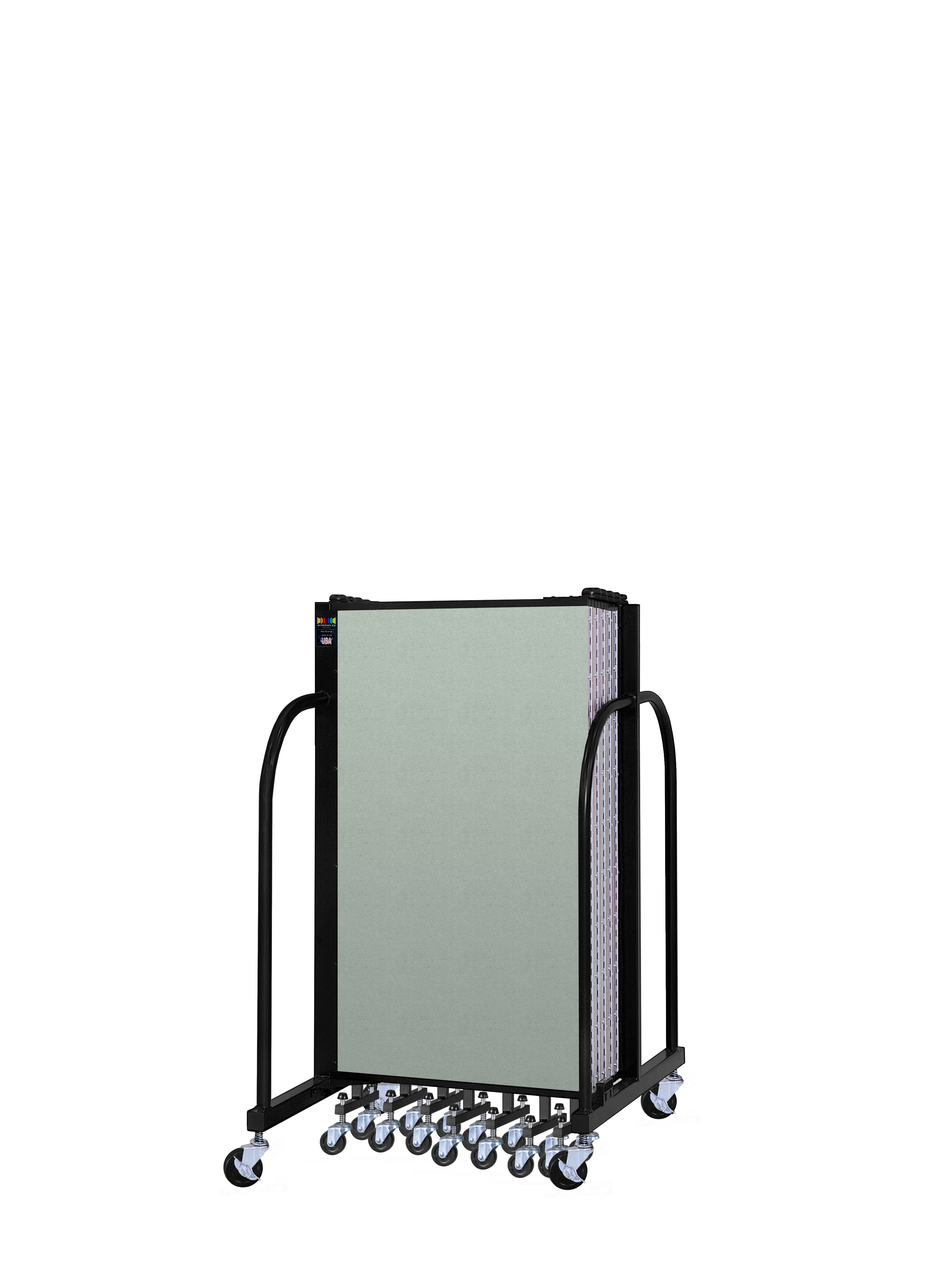 Signature Room Divider - 4'H x 20' 5"L - 11 Panel, Mint, Vinyl