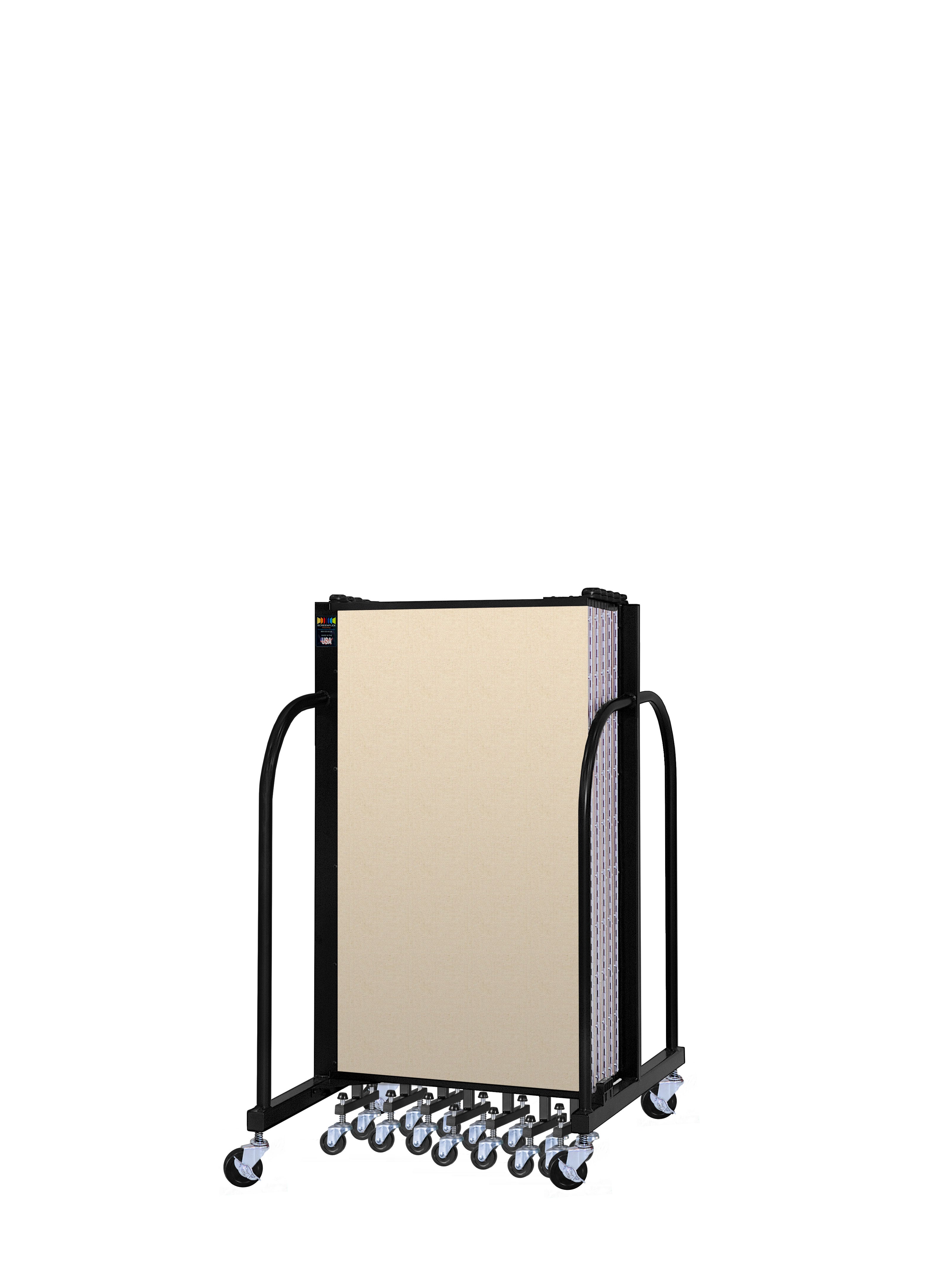 Signature Room Divider - 4'H x 20' 5"L - 11 Panel, Hazelnut, Vinyl