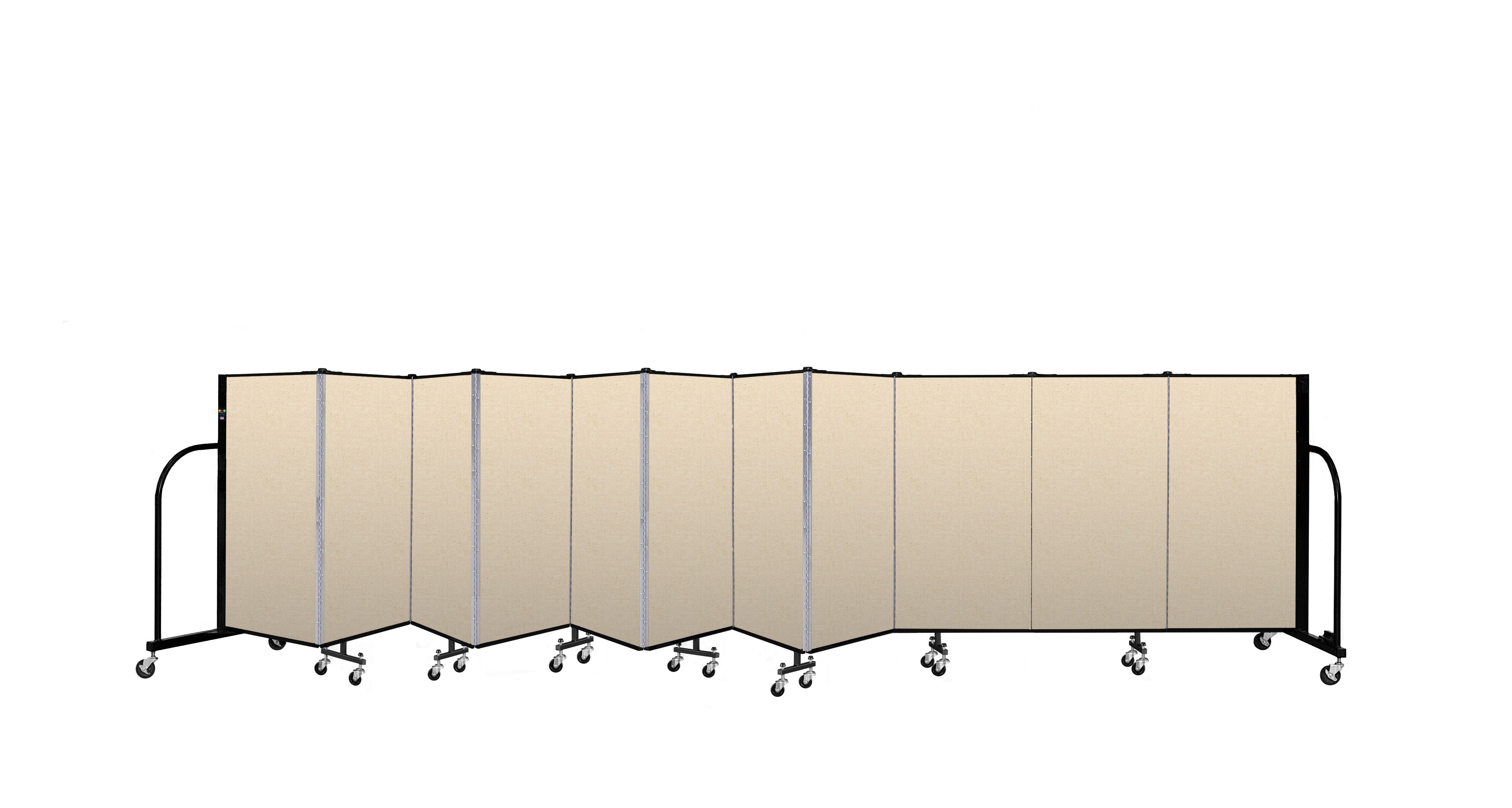 Signature Room Divider - 4'H x 20' 5"L - 11 Panel, Hazelnut, Vinyl