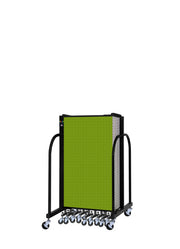 Signature Room Divider - 4'H x 24' 1"L - 13 Panel, Apple Green, Fabric