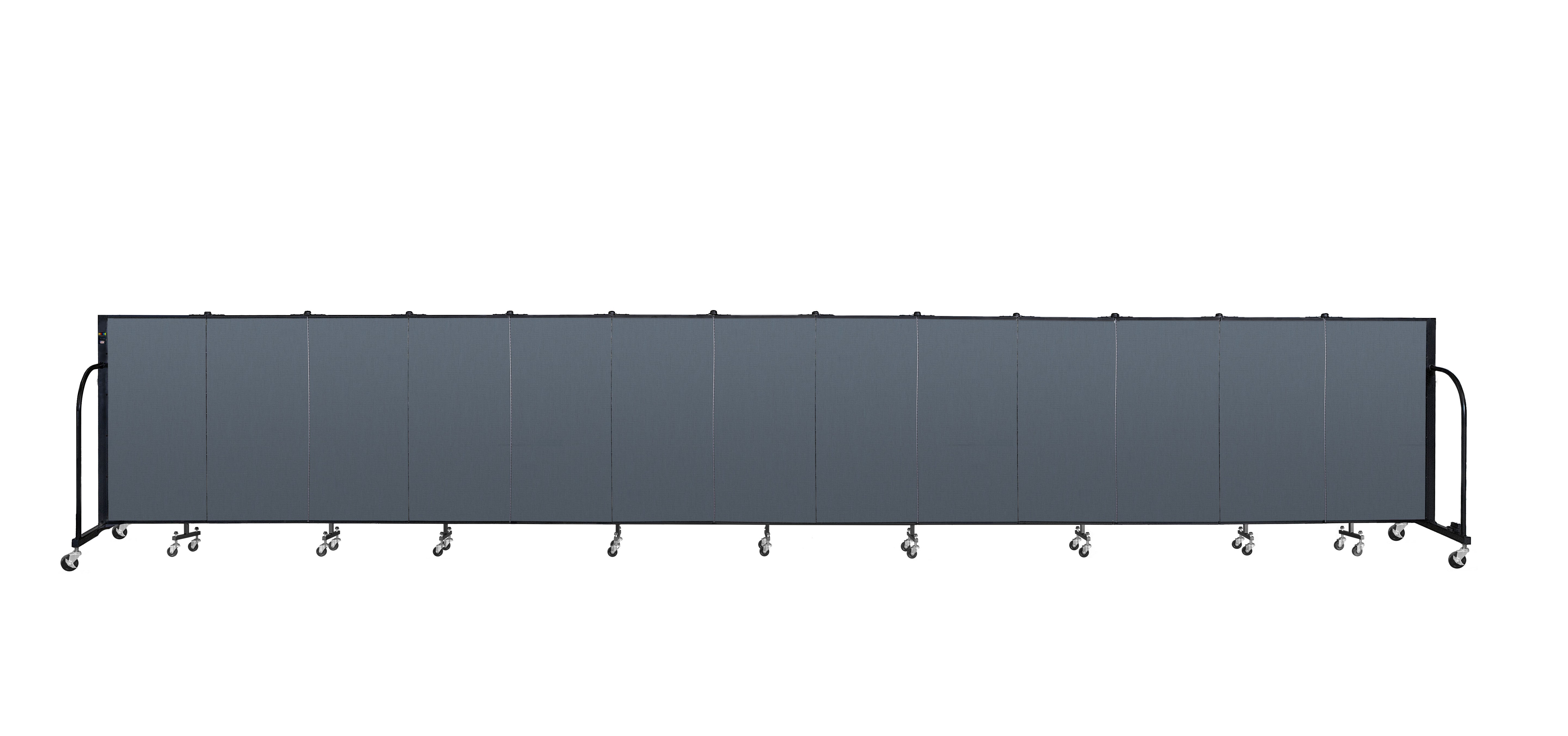 Signature Room Divider - 4'H x 24' 1"L - 13 Panel, Lake, Fabric