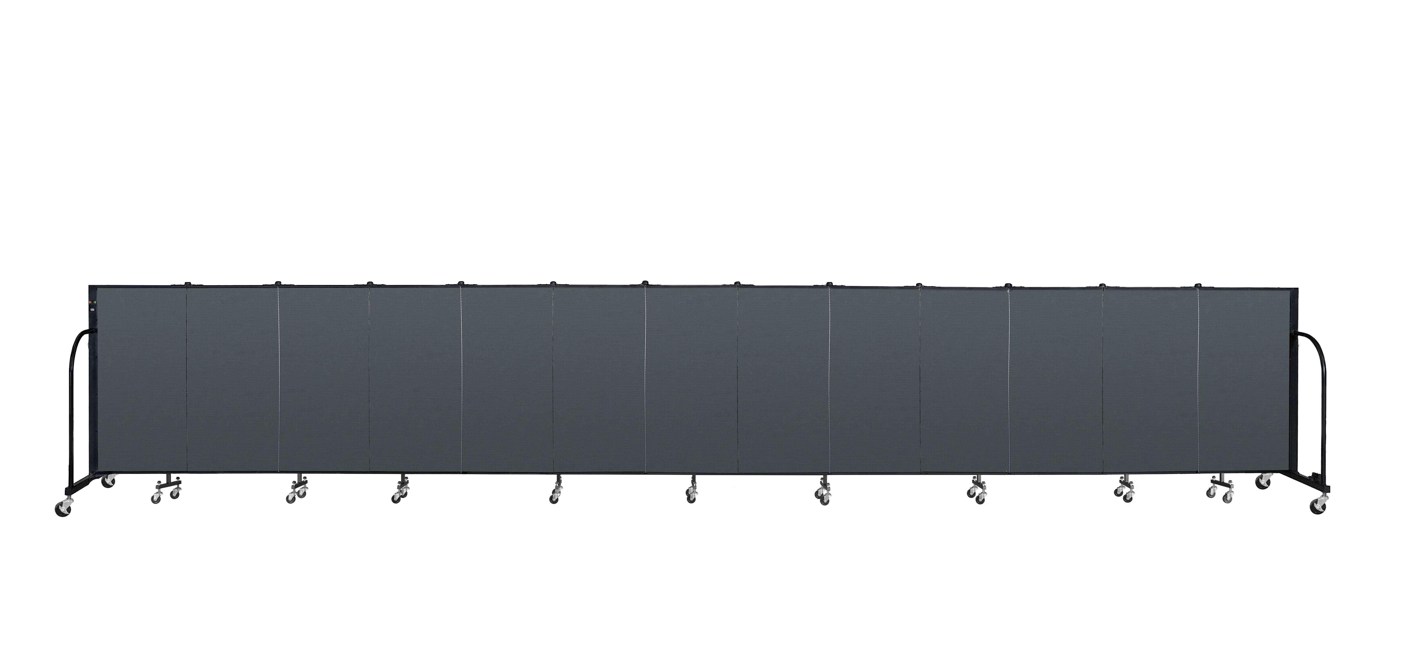 Signature Room Divider - 4'H x 24' 1"L - 13 Panel, Mallard, Fabric