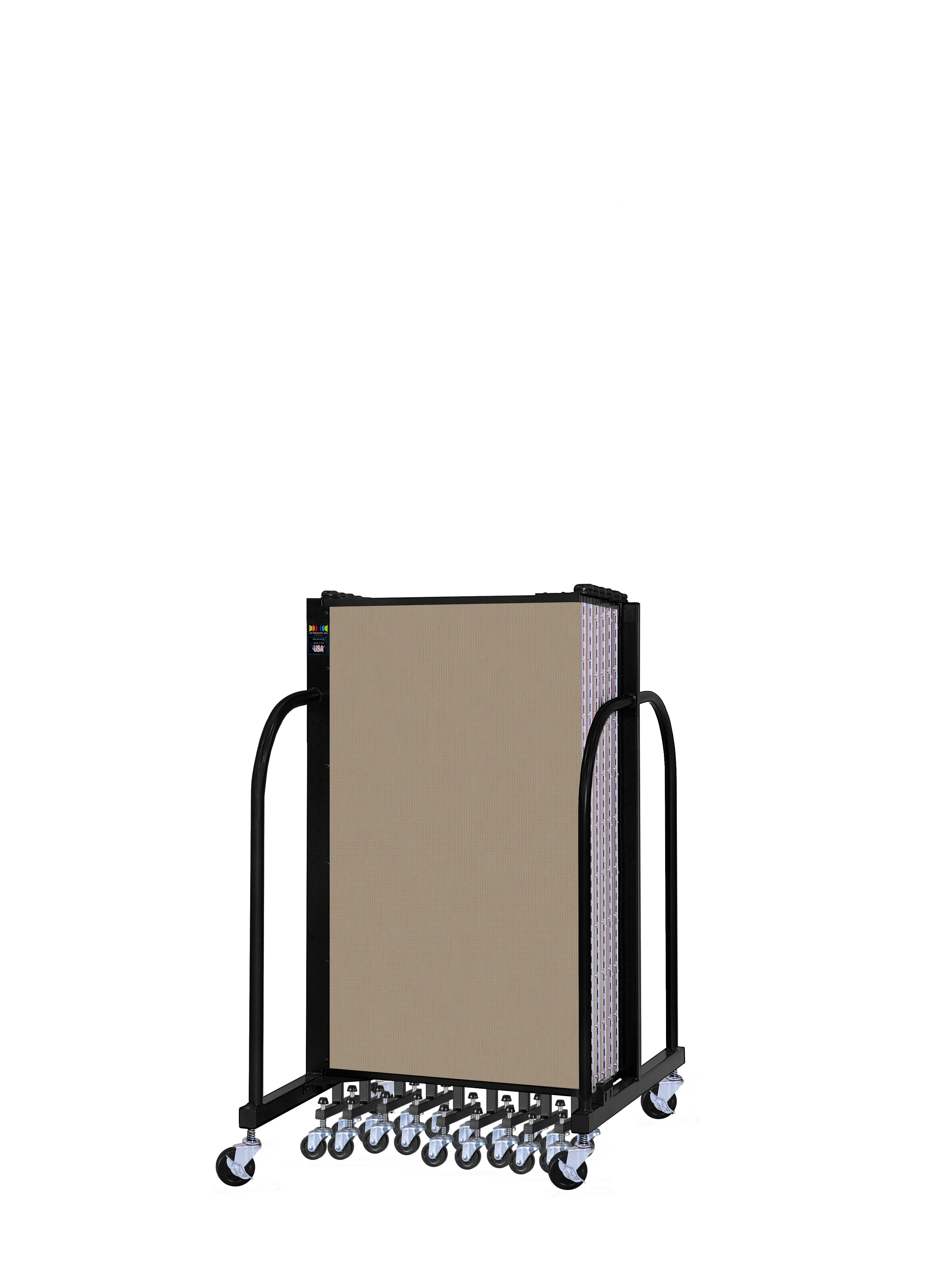 Signature Room Divider - 4'H x 24' 1"L - 13 Panel, Desert, Fabric