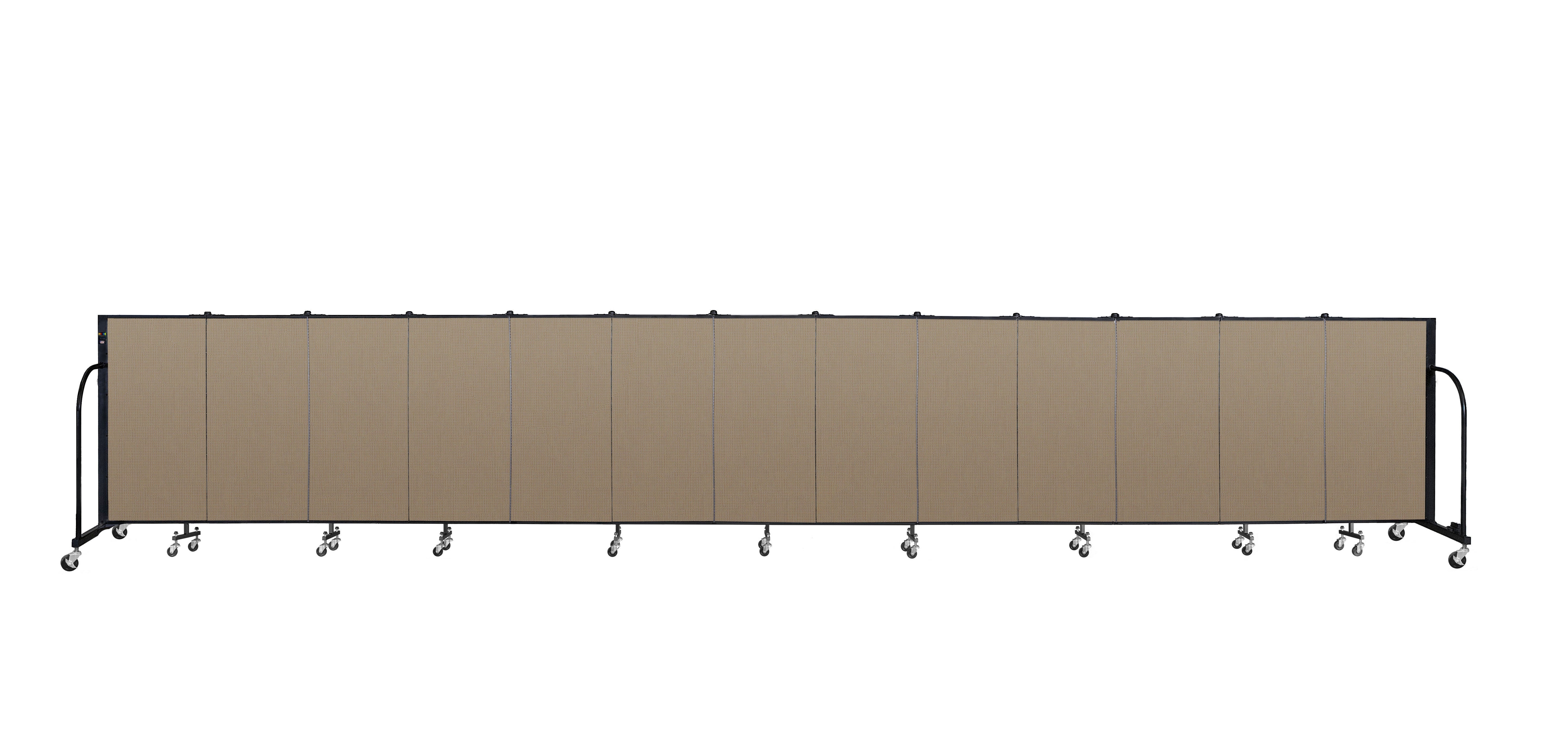 Signature Room Divider - 4'H x 24' 1"L - 13 Panel, Desert, Fabric