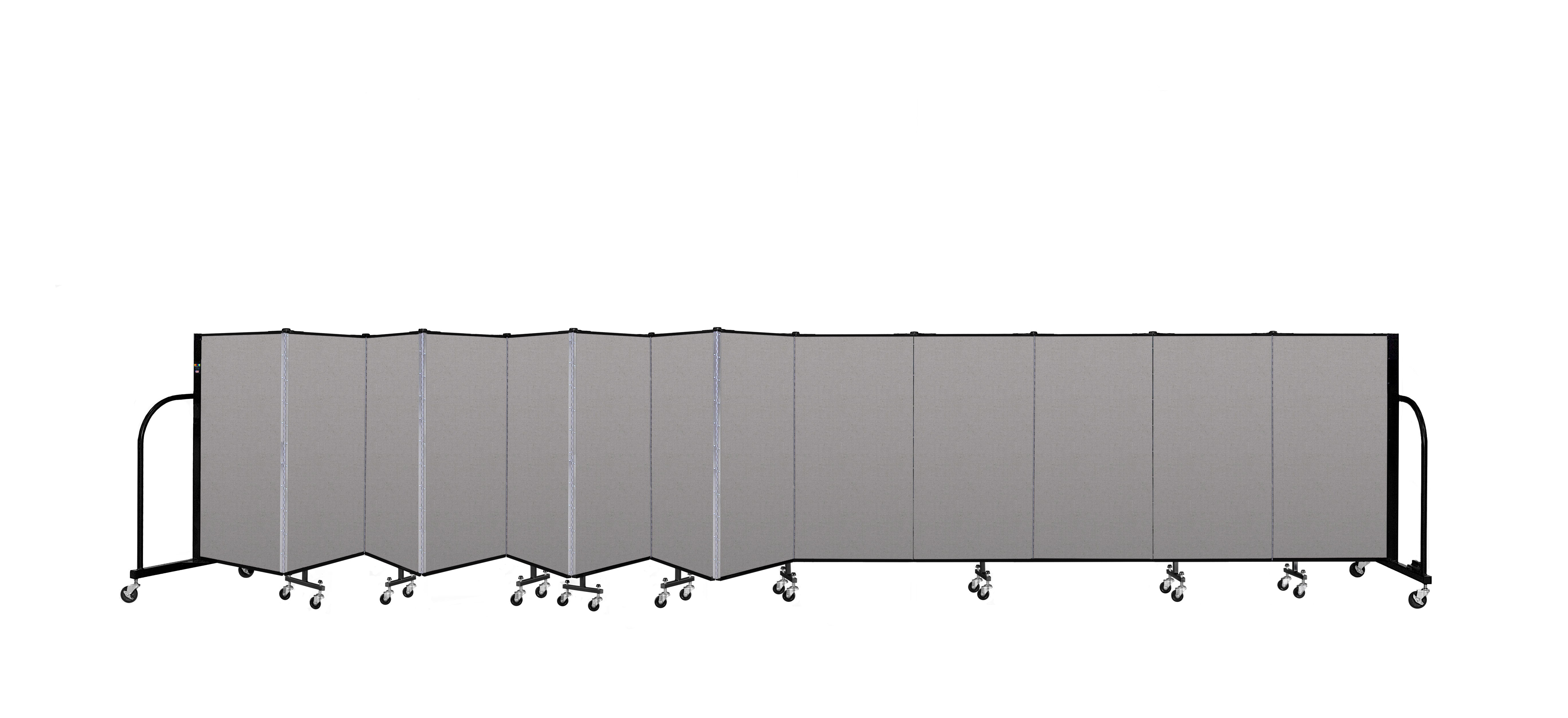 Signature Room Divider - 4'H x 24' 1"L - 13 Panel, Granite, Vinyl