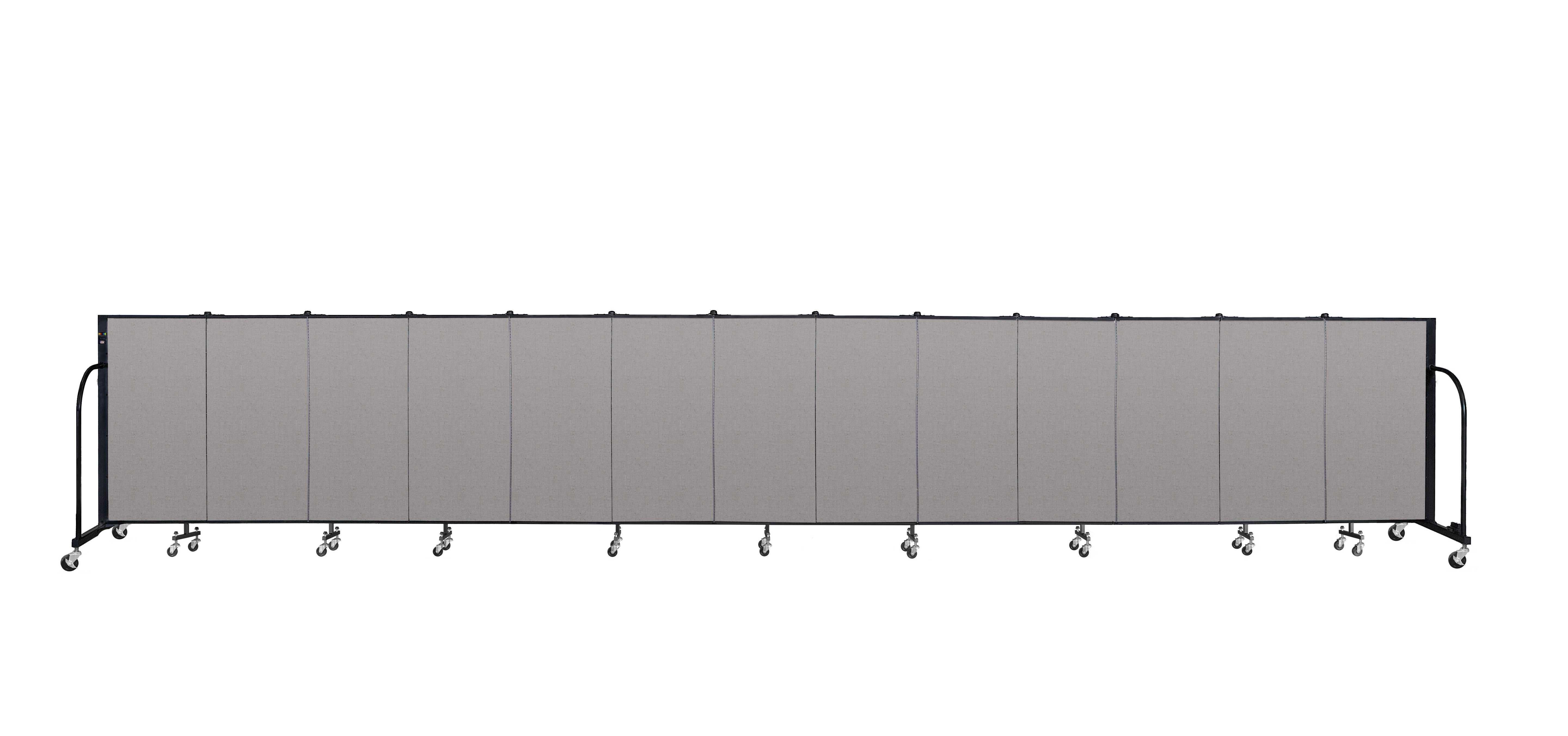 Signature Room Divider - 4'H x 24' 1"L - 13 Panel, Granite, Vinyl