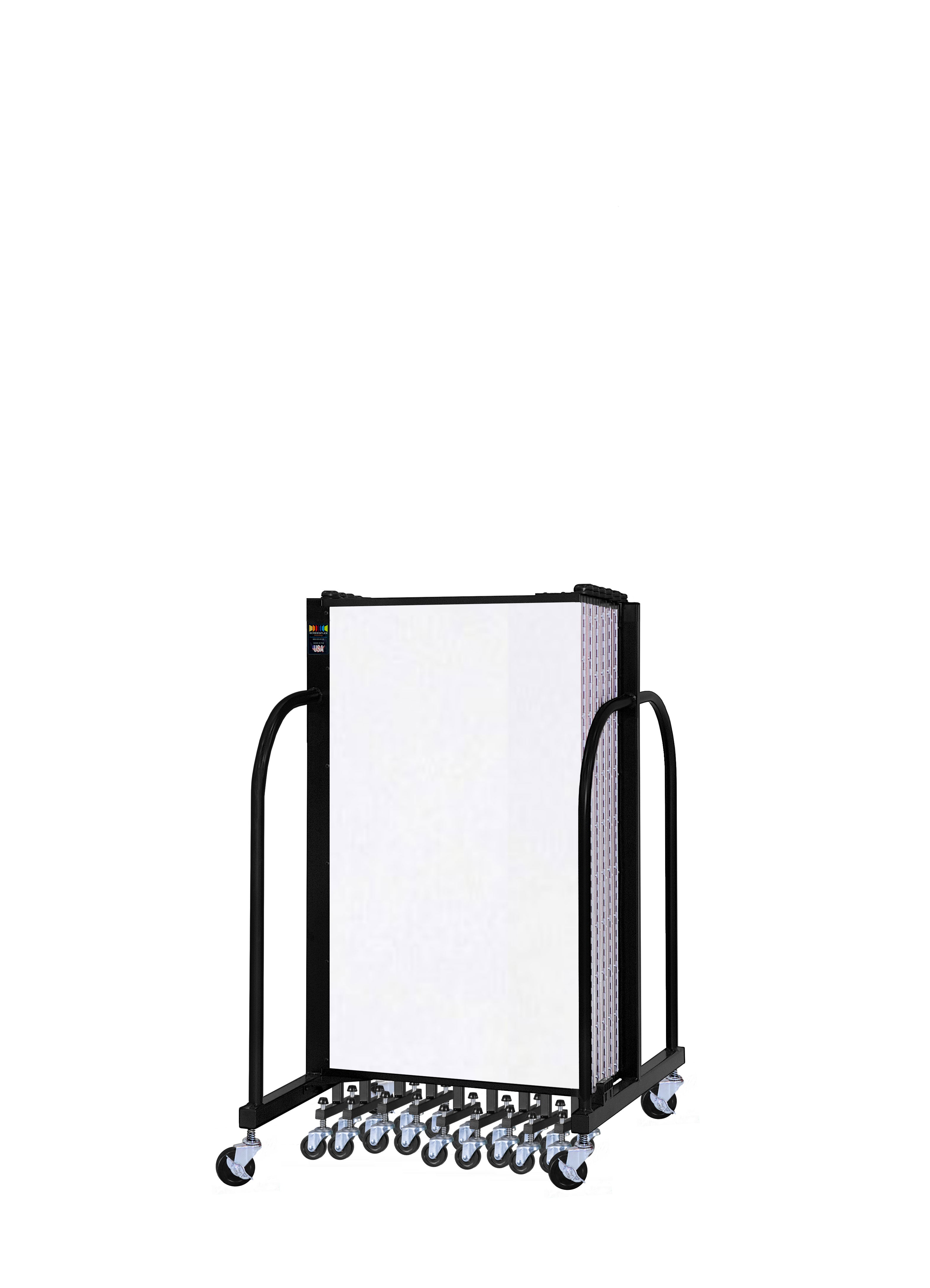 Signature Room Divider - 4'H x 24' 1"L - 13 Panel, Ice, Vinyl