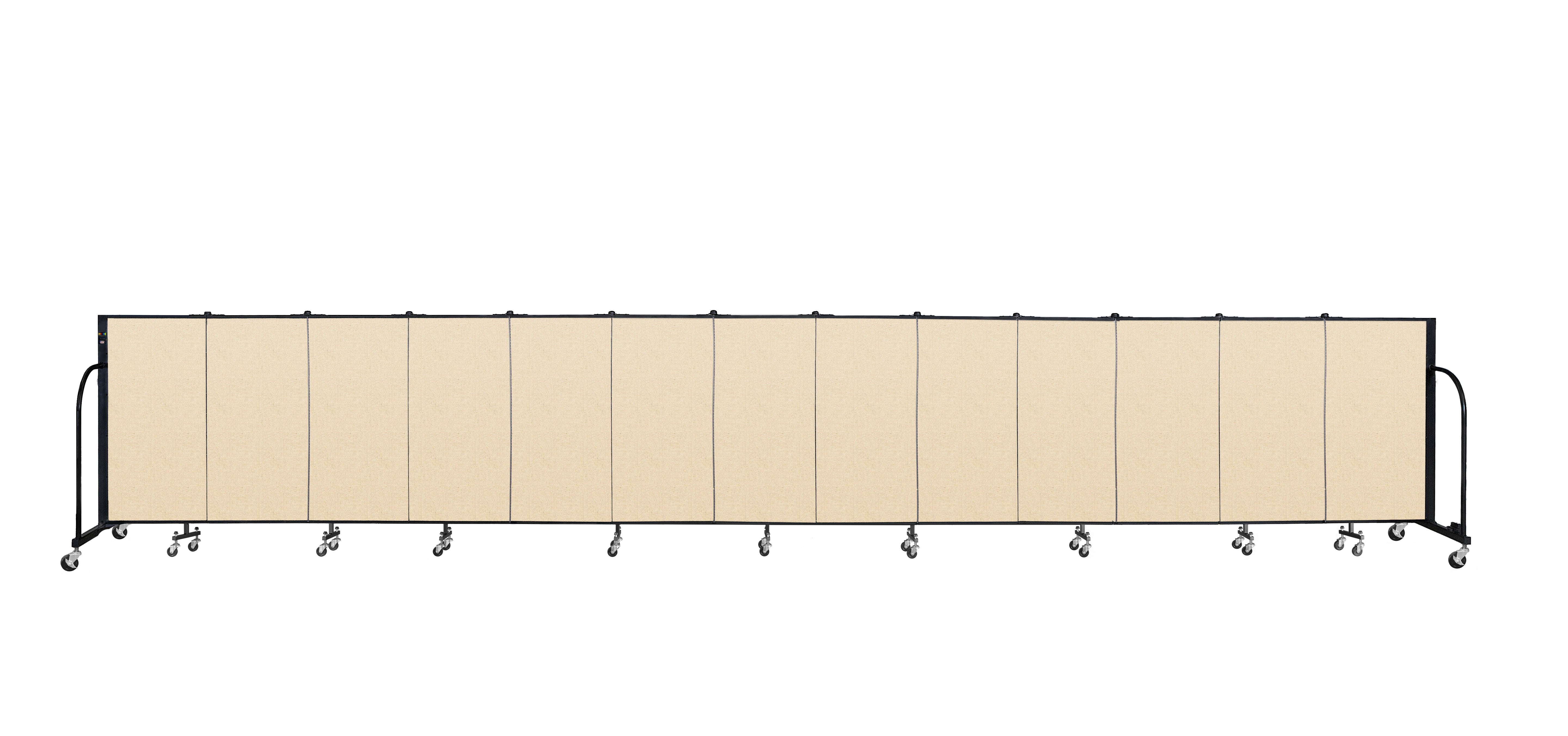 Signature Room Divider - 4'H x 24' 1"L - 13 Panel, Hazelnut, Vinyl