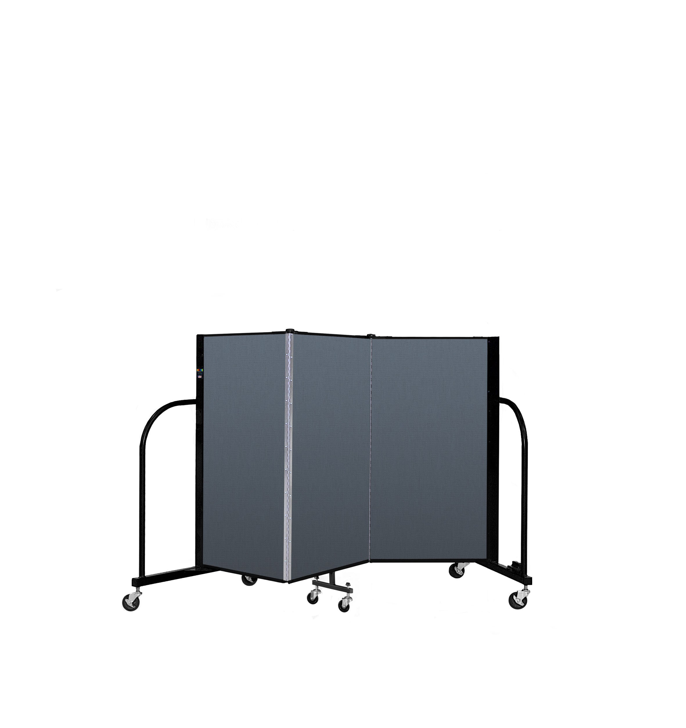 Signature Room Divider - 4'H x 5' 9"L - 3 Panel, Lake, Fabric