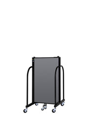 Signature Room Divider - 4'H x 5' 9"L - 3 Panel, Stone, Fabric