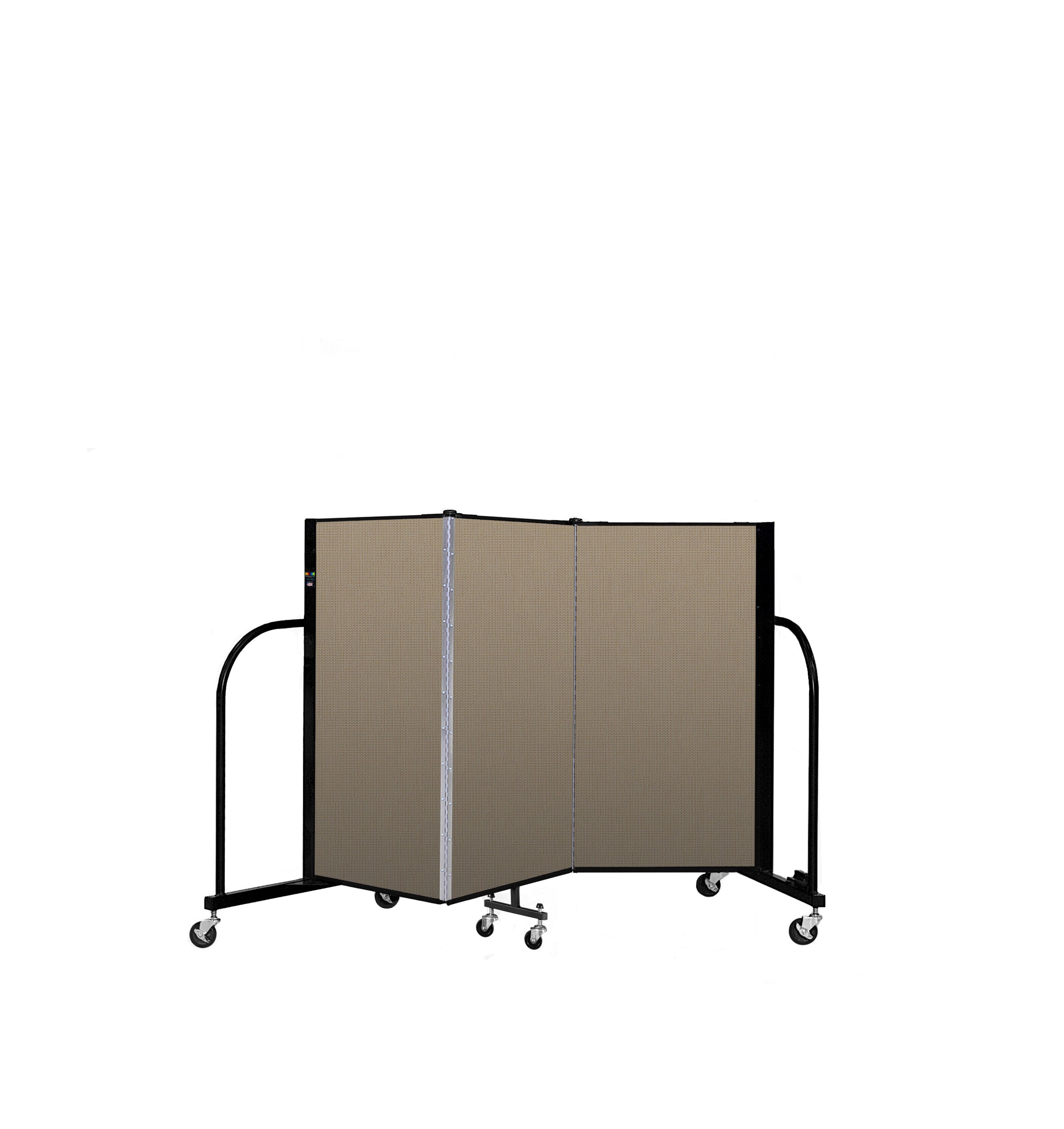 Signature Room Divider - 4'H x 5' 9"L - 3 Panel, Desert, Fabric