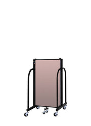 Signature Room Divider - 4'H x 5' 9"L - 3 Panel, Rasberry, Vinyl