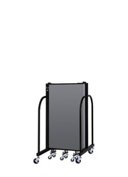 Signature Room Divider - 4'H x 9' 5"L - 5 Panel, Stone, Fabric