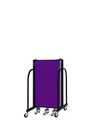 Signature Room Divider - 4'H x 9' 5"L - 5 Panel, Purple, Fabric