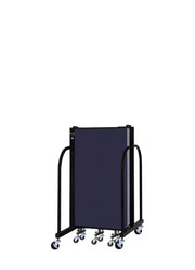 Signature Room Divider - 4'H x 9' 5"L - 5 Panel, Navy, Fabric