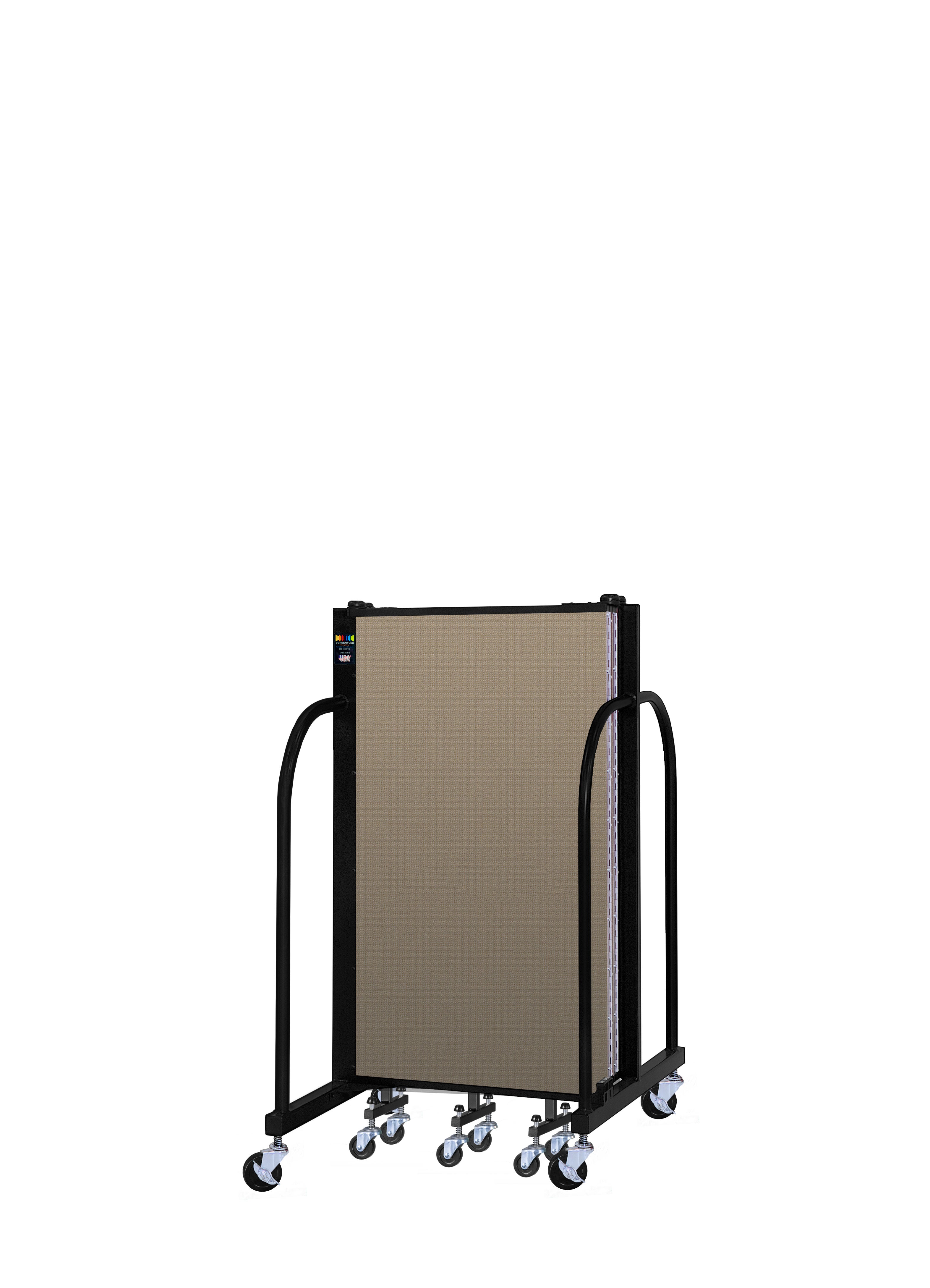 Signature Room Divider - 4'H x 9' 5"L - 5 Panel, Desert, Fabric