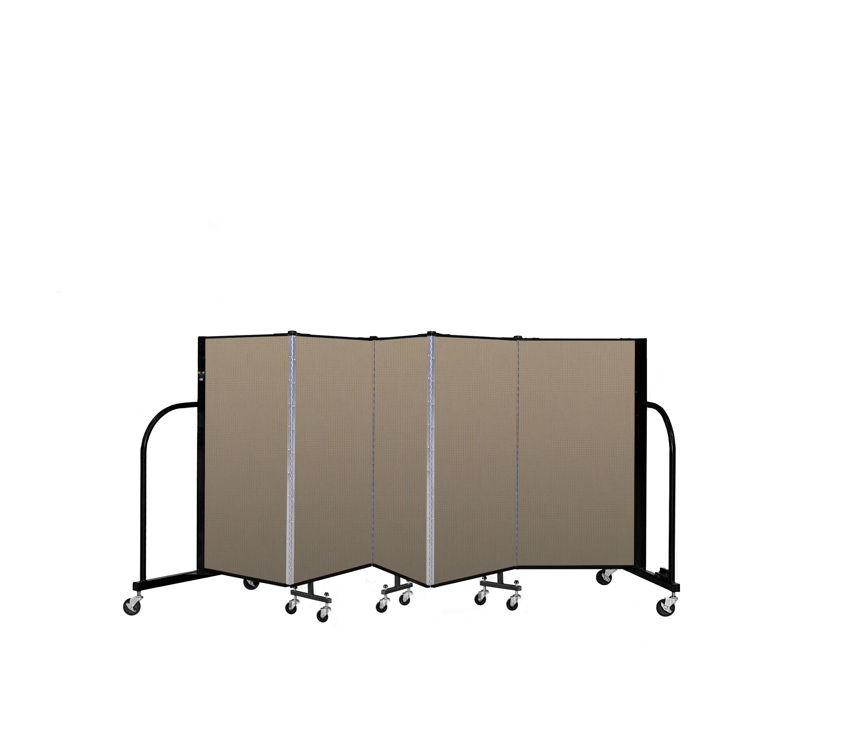 Signature Room Divider - 4'H x 9' 5"L - 5 Panel, Desert, Fabric