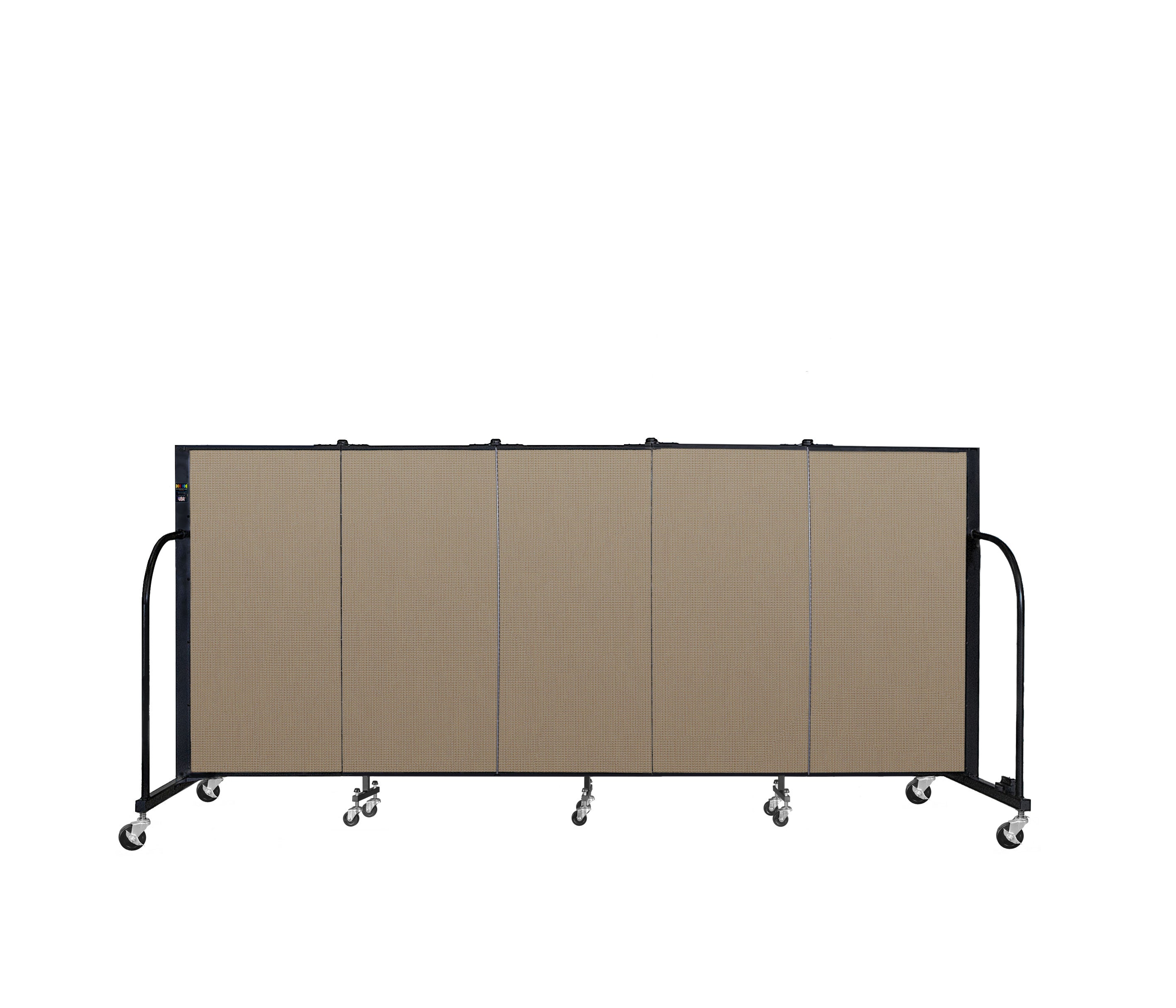 Signature Room Divider - 4'H x 9' 5"L - 5 Panel, Desert, Fabric