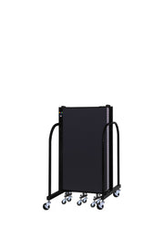 Signature Room Divider - 4'H x 9' 5"L - 5 Panel, Black, Fabric