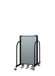 Signature Room Divider - 4'H x 9' 5"L - 5 Panel, Blue Tide, Vinyl