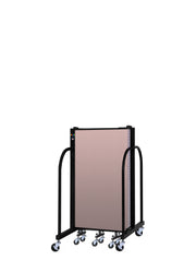 Signature Room Divider - 4'H x 9' 5"L - 5 Panel, Rasberry, Vinyl