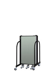 Signature Room Divider - 4'H x 9' 5"L - 5 Panel, Mint, Vinyl