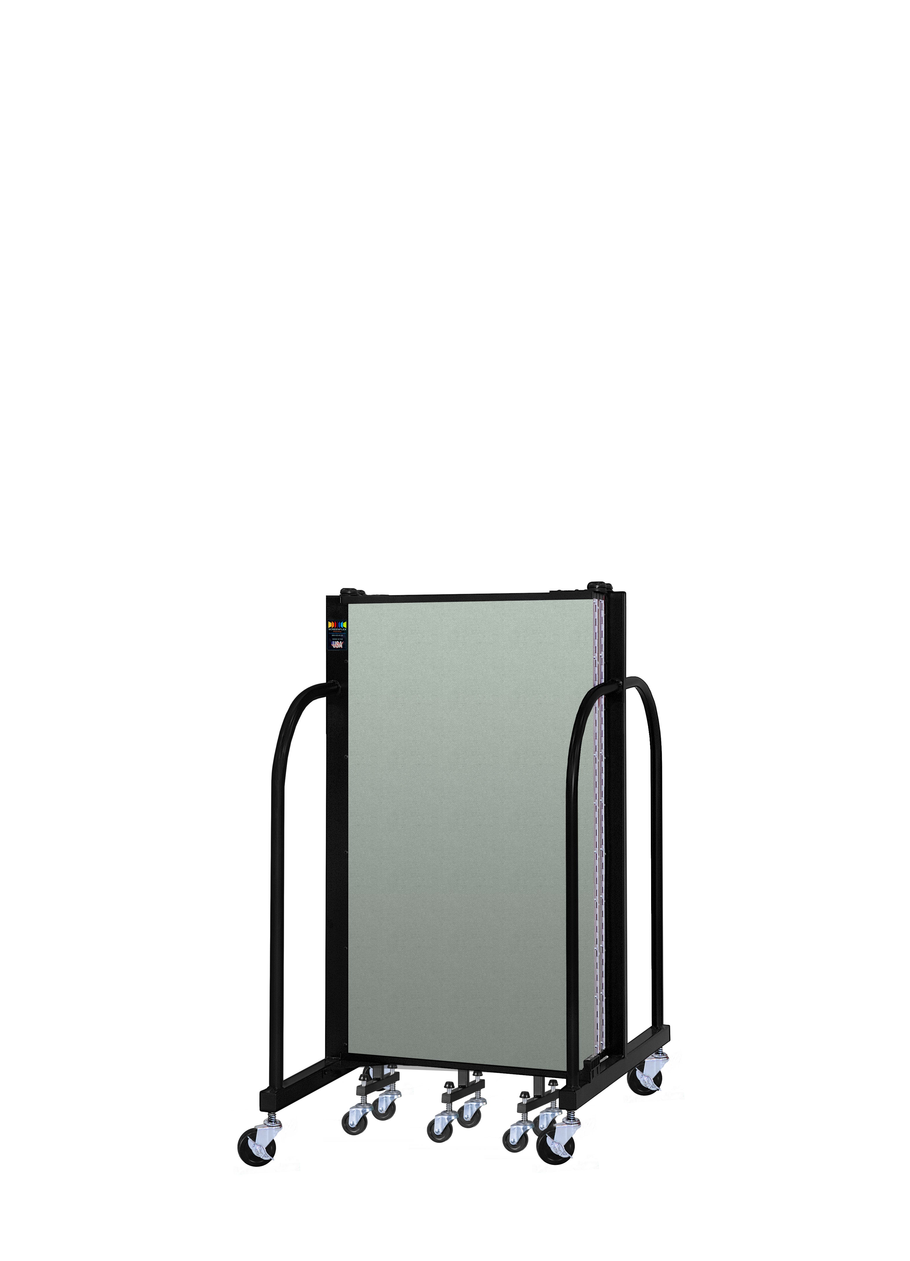 Signature Room Divider - 4'H x 9' 5"L - 5 Panel, Mint, Vinyl