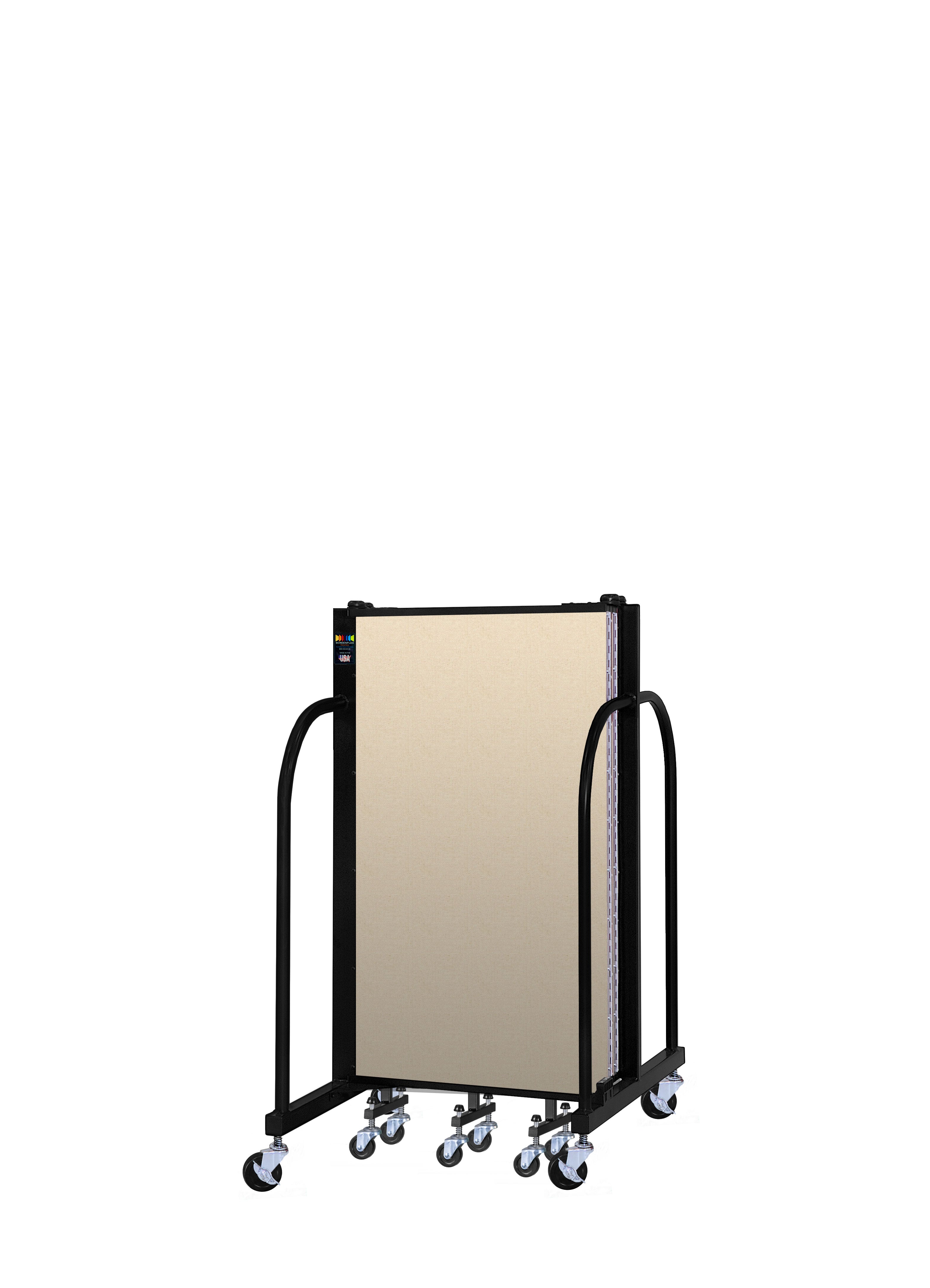 Signature Room Divider - 4'H x 9' 5"L - 5 Panel, Hazelnut, Vinyl