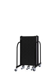 Signature Room Divider - 4'H x 9' 5"L - 5 Panel, Coal, Vinyl