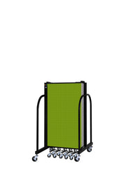 Signature Room Divider - 4'H x 13' 1"L - 7 Panel, Apple Green, Fabric