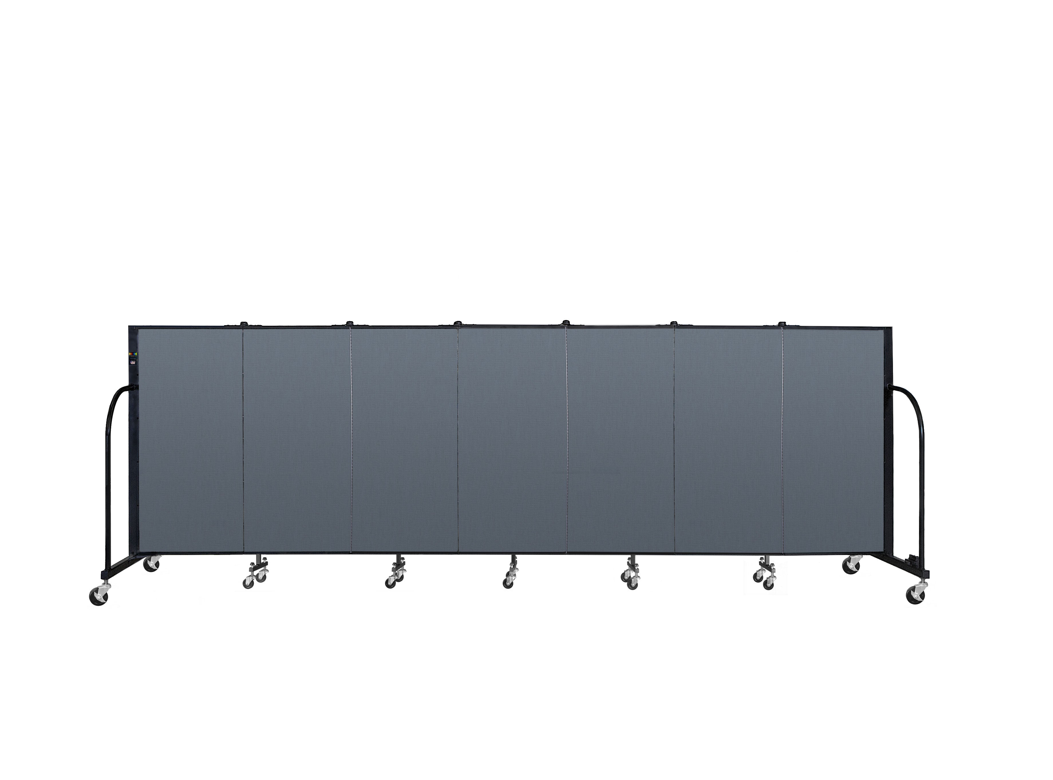 Signature Room Divider - 4'H x 13' 1"L - 7 Panel, Lake, Fabric