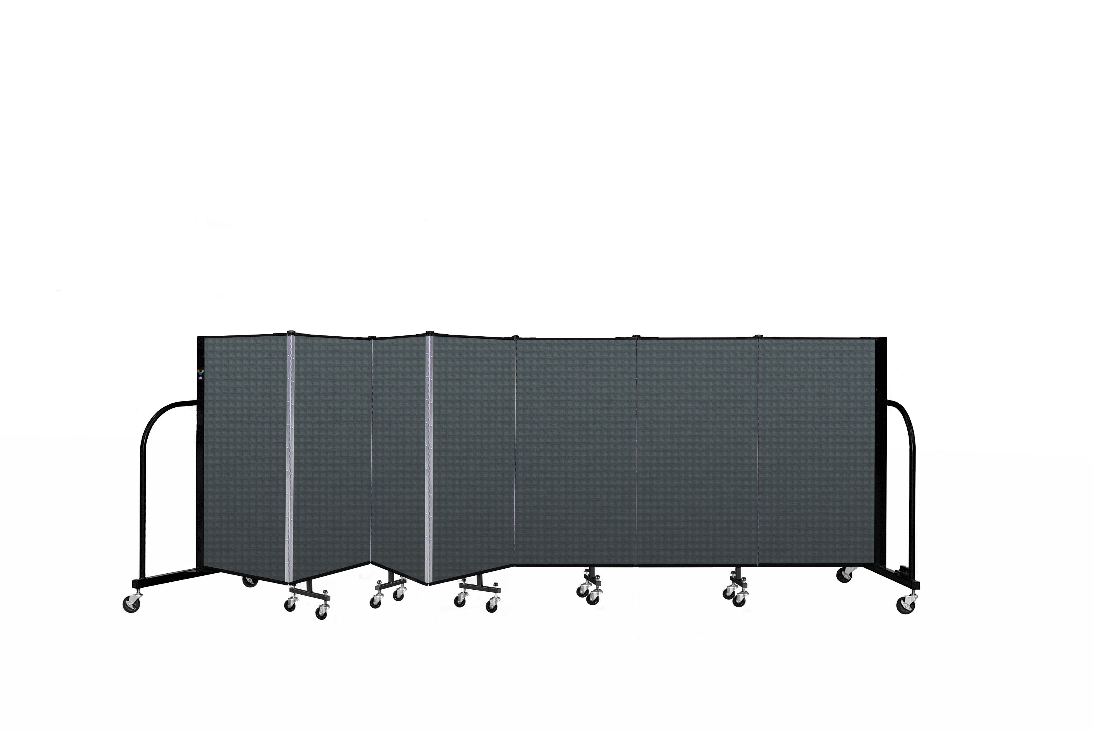 Signature Room Divider - 4'H x 13' 1"L - 7 Panel, Mallard, Fabric