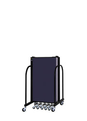 Signature Room Divider - 4'H x 13' 1"L - 7 Panel, Navy, Fabric