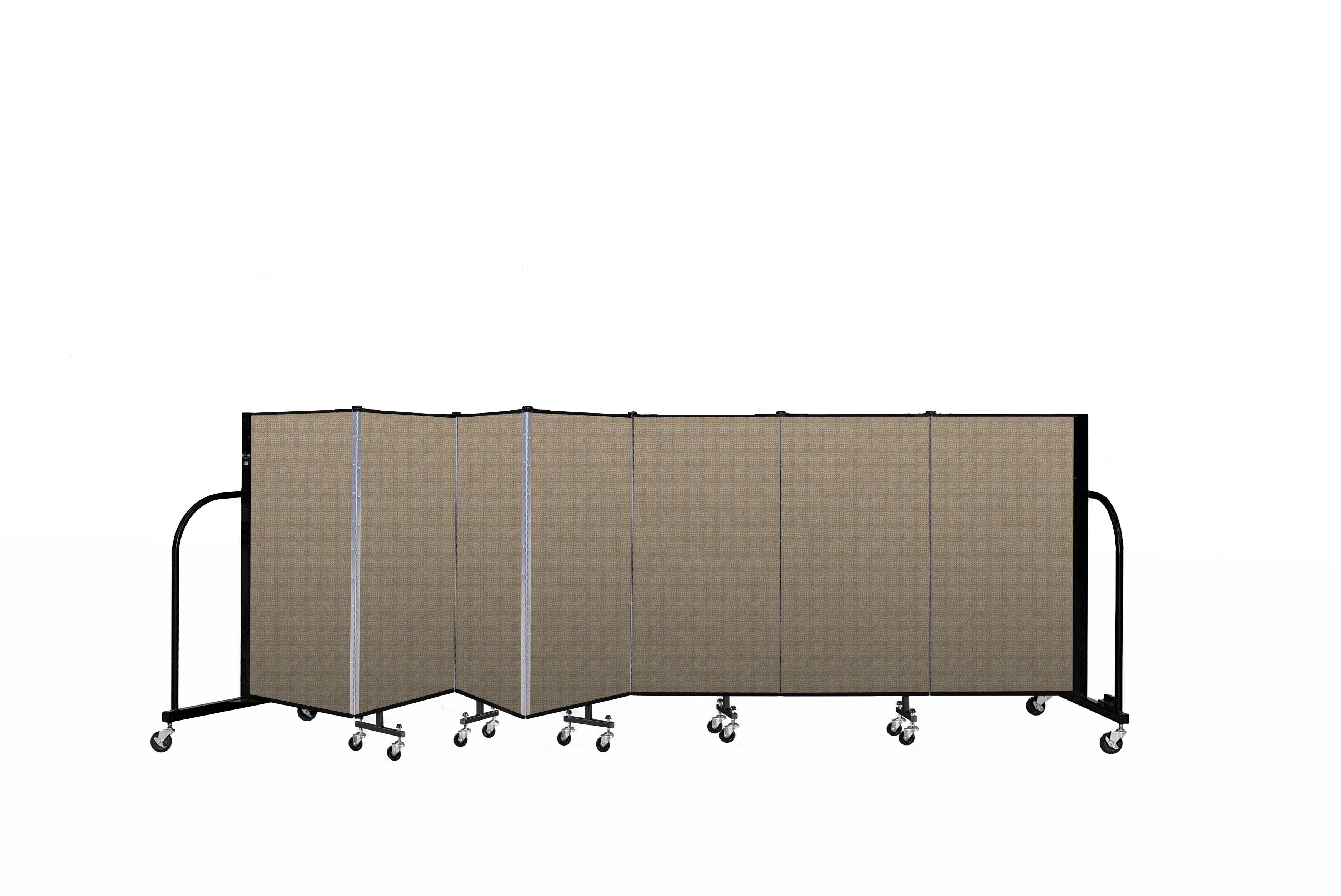 Signature Room Divider - 4'H x 13' 1"L - 7 Panel, Desert, Fabric