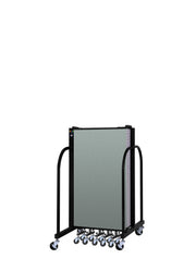 Signature Room Divider - 4'H x 13' 1"L - 7 Panel, Sea Green, Fabric