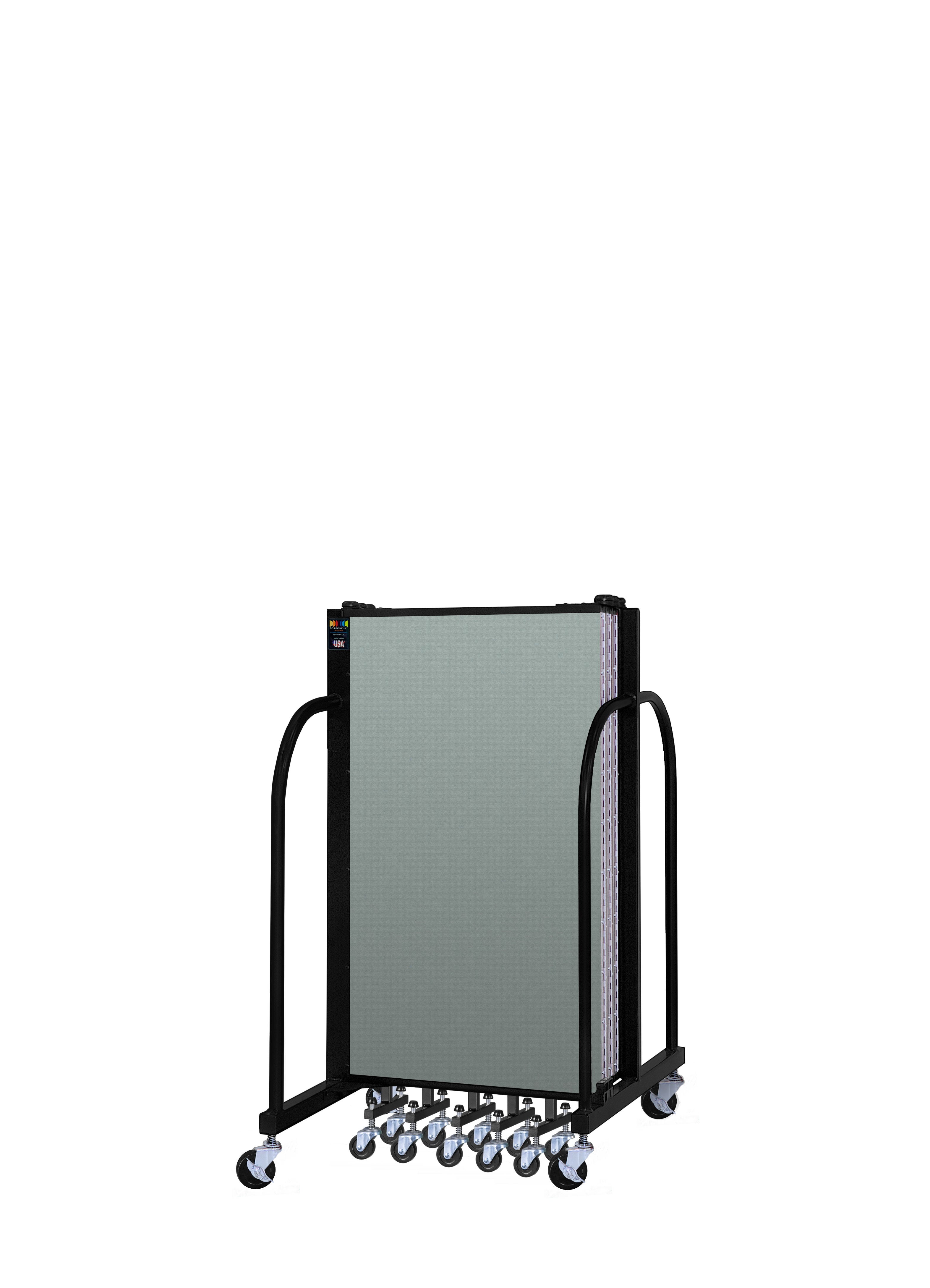 Signature Room Divider - 4'H x 13' 1"L - 7 Panel, Sea Green, Fabric