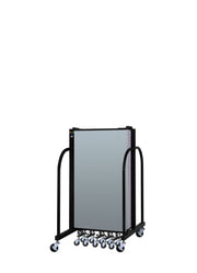 Signature Room Divider - 4'H x 13' 1"L - 7 Panel, Blue Tide, Vinyl
