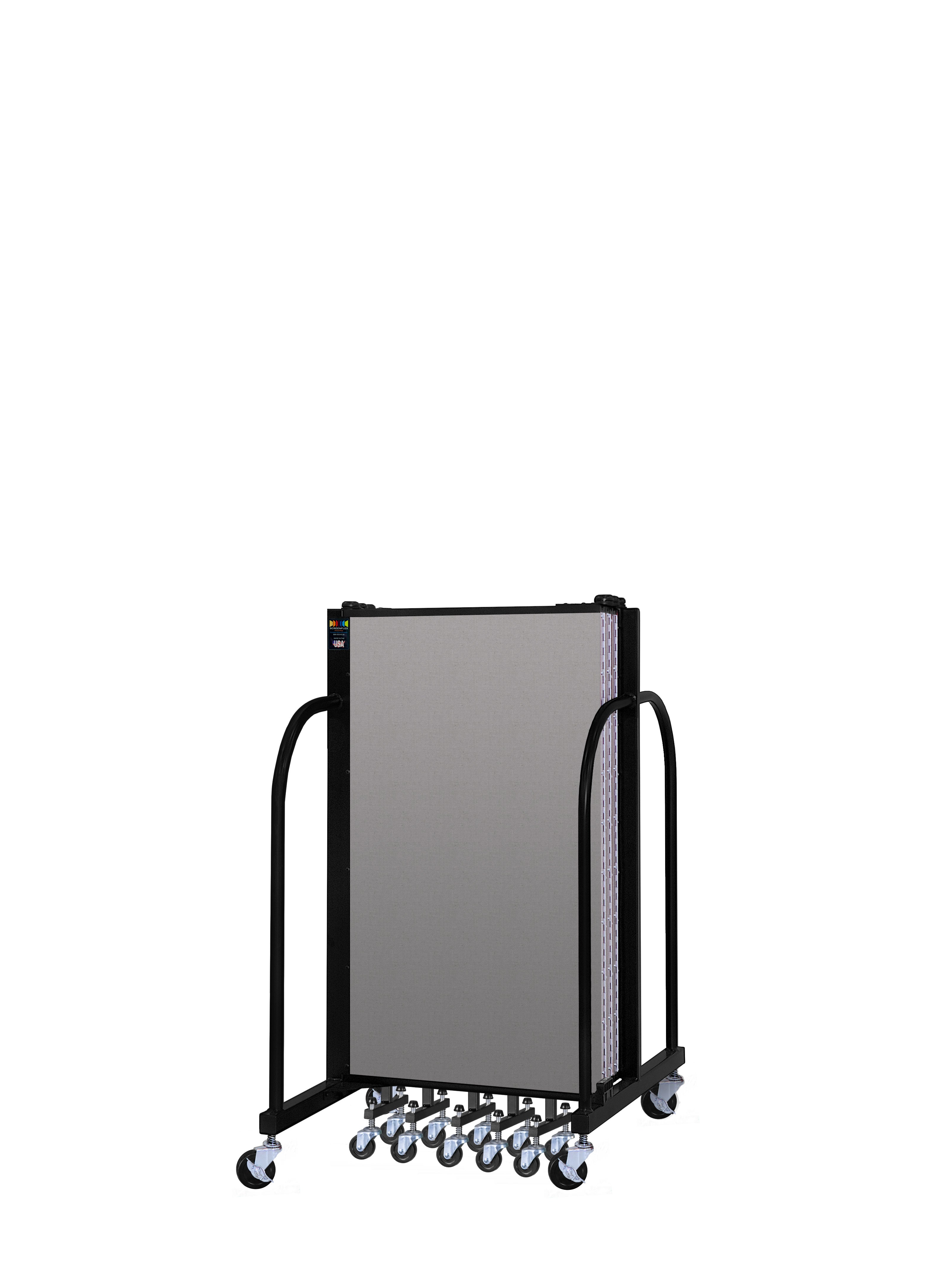 Signature Room Divider - 4'H x 13' 1"L - 7 Panel, Granite, Vinyl