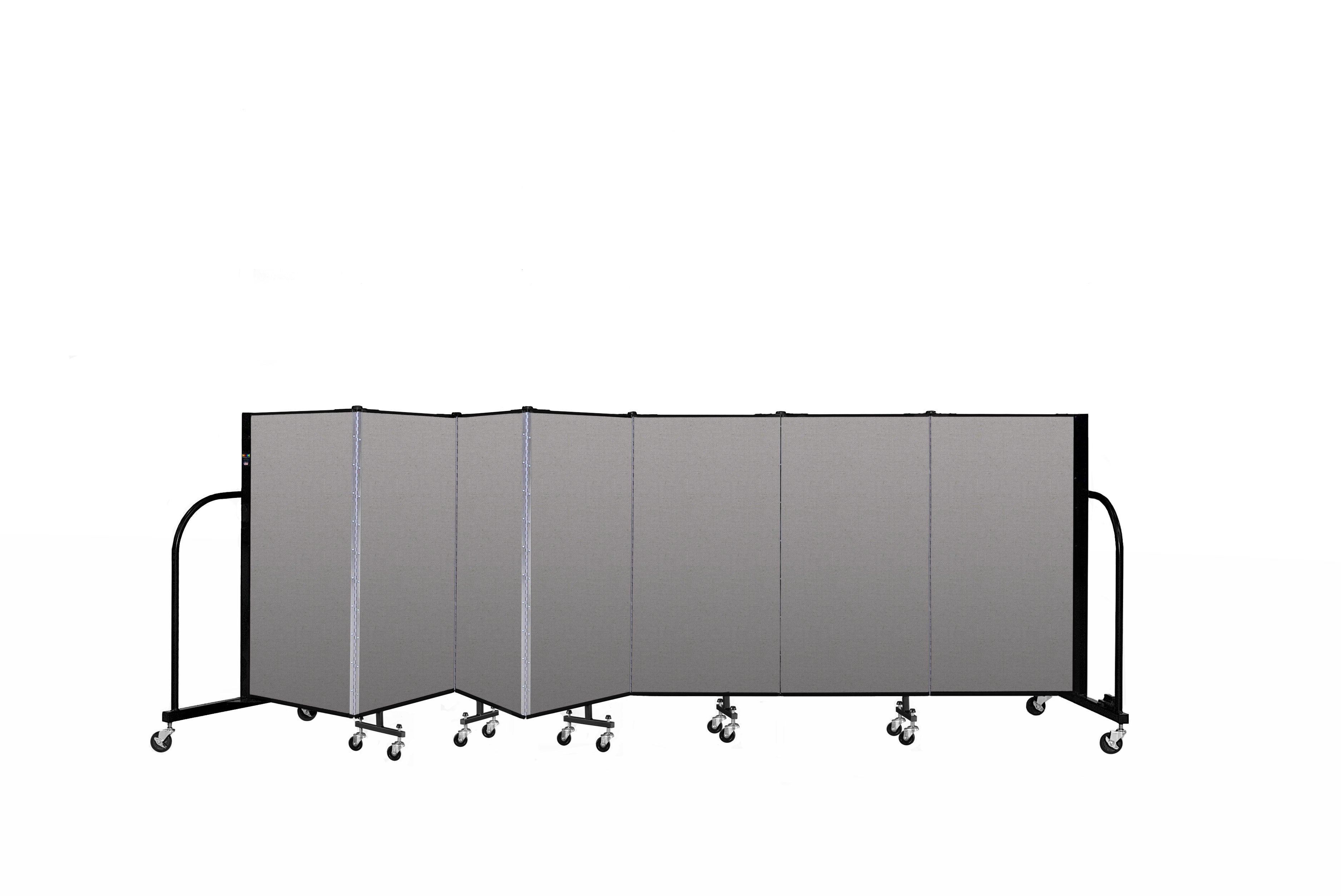 Signature Room Divider - 4'H x 13' 1"L - 7 Panel, Granite, Vinyl
