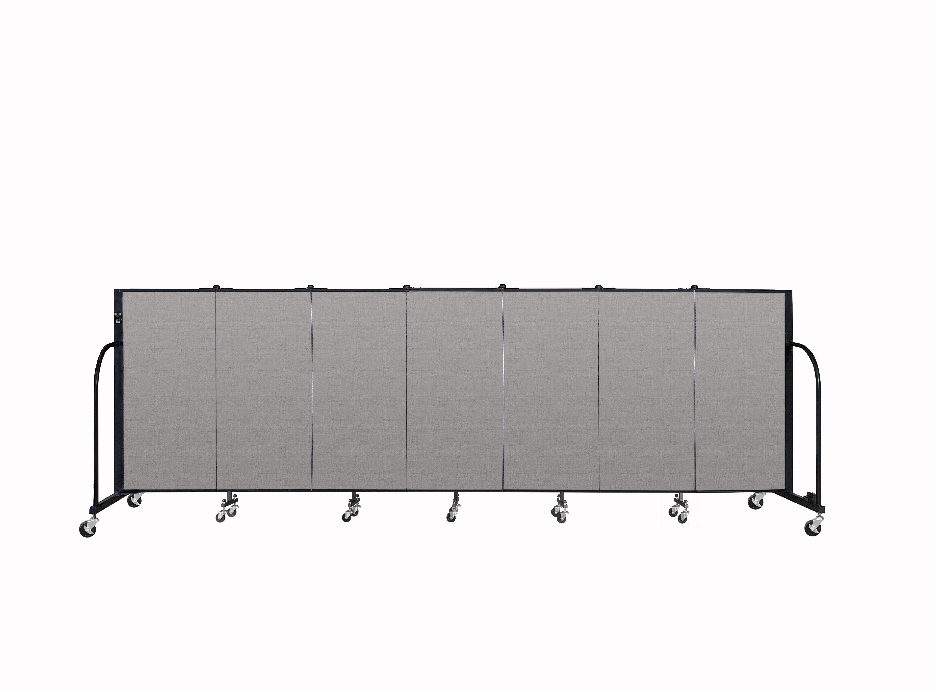 Signature Room Divider - 4'H x 13' 1"L - 7 Panel, Granite, Vinyl