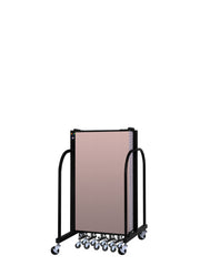 Signature Room Divider - 4'H x 13' 1"L - 7 Panel, Rasberry, Vinyl