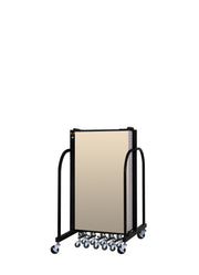 Signature Room Divider - 4'H x 13' 1"L - 7 Panel, Hazelnut, Vinyl