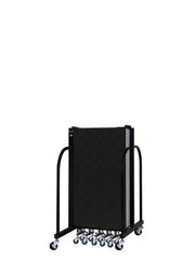 Signature Room Divider - 4'H x 13' 1"L - 7 Panel, Coal, Vinyl