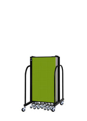 Signature Room Divider - 4'H x 16' 9"L - 9 Panel, Apple Green, Fabric