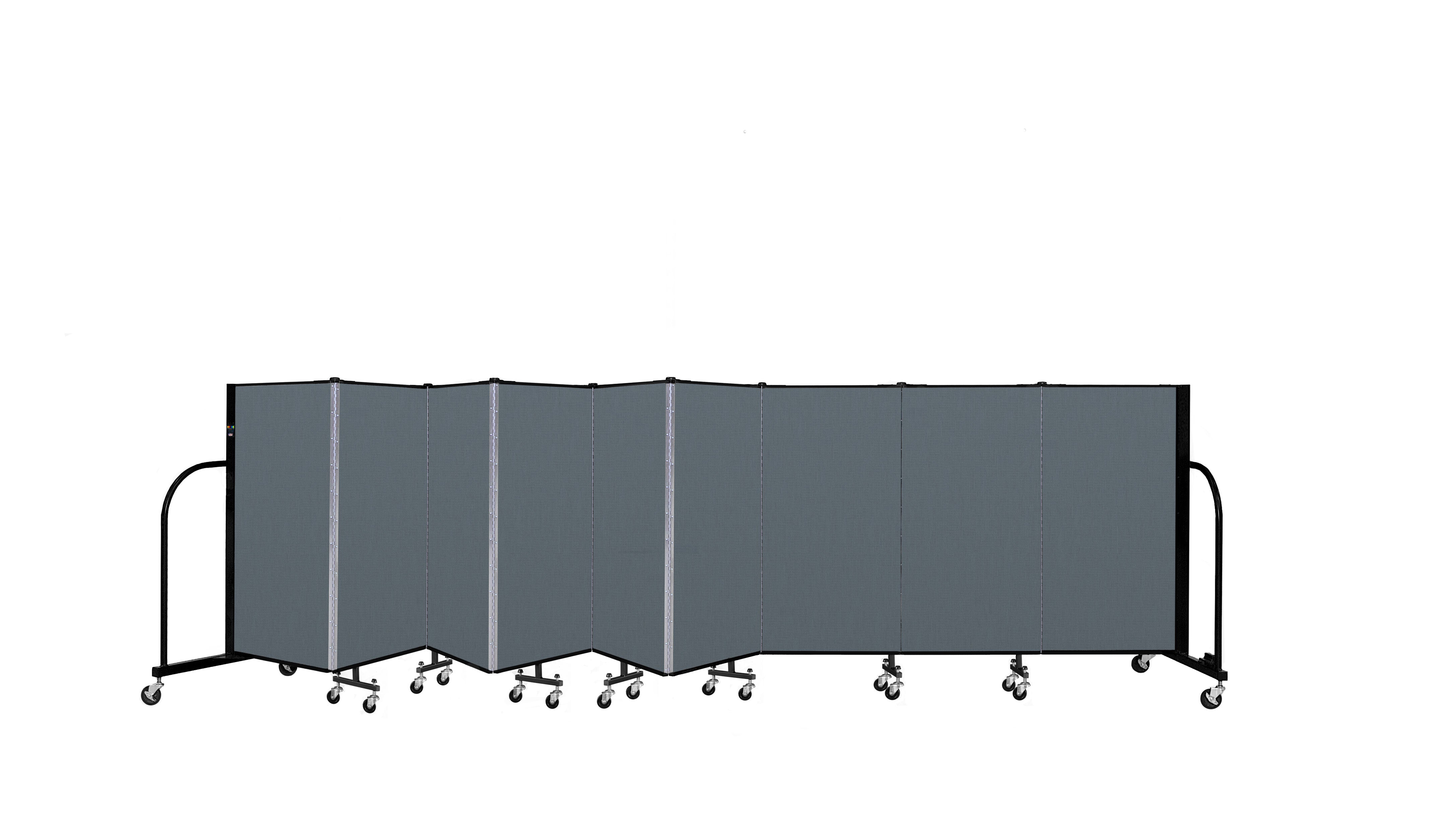 Signature Room Divider - 4'H x 16' 9"L - 9 Panel, Lake, Fabric